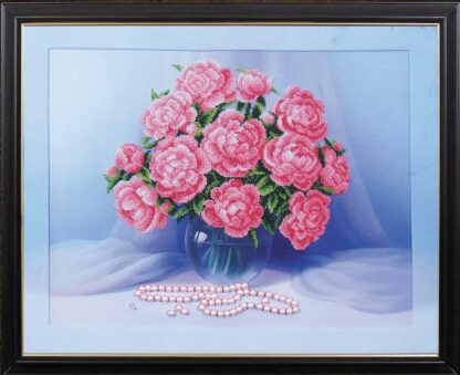 “Bellissime peonie ”. Kit ricamo a perline - Image 2