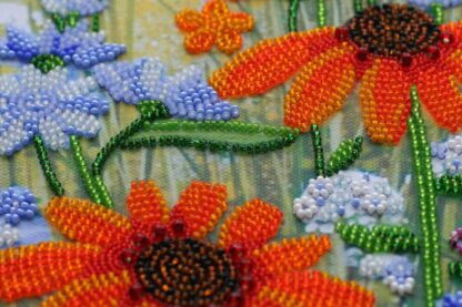 "Fiori nel campo. Fiori gialli". Kit ricamo a perline - Image 3