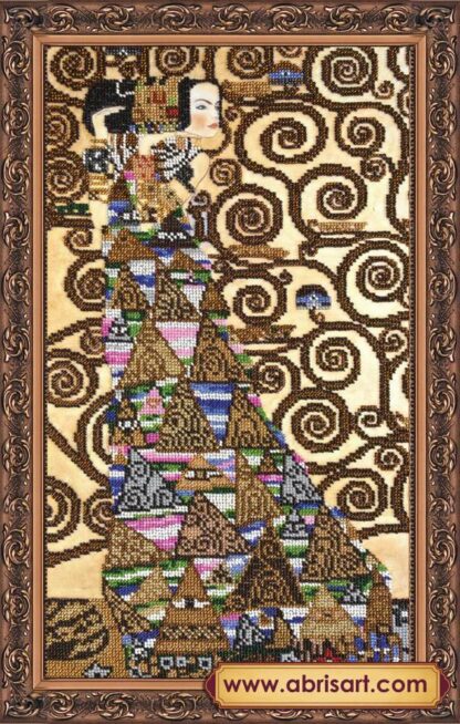 “L'albero della vita. Aspettativa” di Gustav Klimt. Kit ricamo a perline