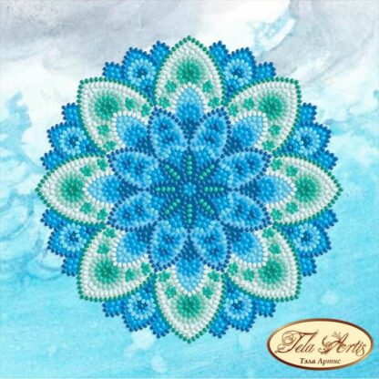 "Mandala. Acqua".  Schema ricamo a perline