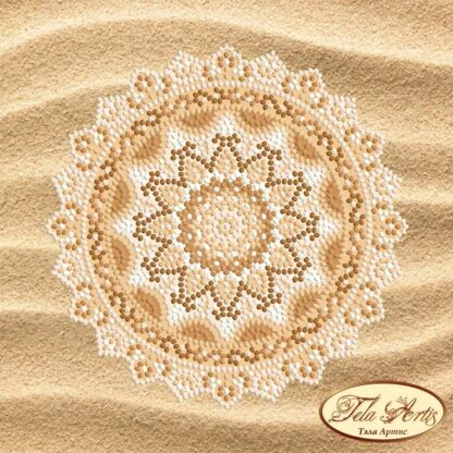 "Mandala. Sabbia".  Schema ricamo a perline