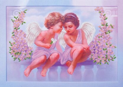 “Angeli d'amore”. Kit ricamo a perline