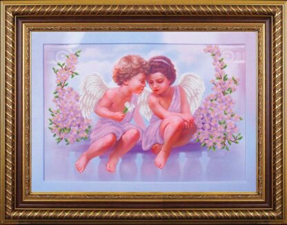 “Angeli d'amore”. Kit ricamo a perline - Image 2