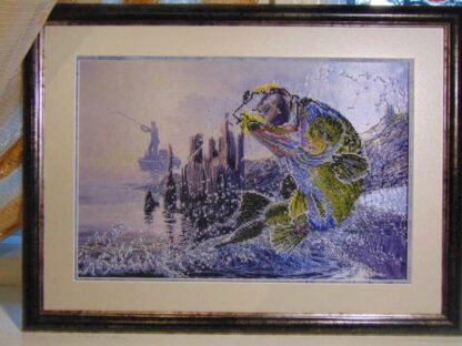 "Bravo pescatore".  Schema ricamo a perline - Image 3