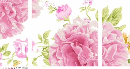 “Energia d’amore. Peonie rosa”. Schema ricamo a perline