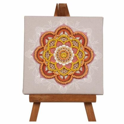 "Mandala"-01. Kit-pensierino ricamo a perline, con cavalletto