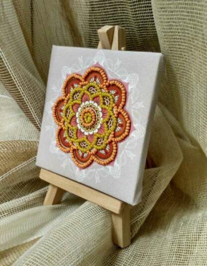 "Mandala"-01. Kit-pensierino ricamo a perline, con cavalletto - Image 2