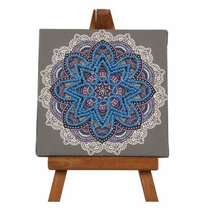 "Mandala"-03. Kit-pensierino ricamo a perline, con cavalletto