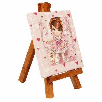 "Prima ballerina". Kit-pensierino ricamo a perline, con cavalletto - Image 2