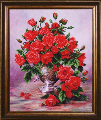 “Rose di regina”. Kit ricamo a perline - Image 2
