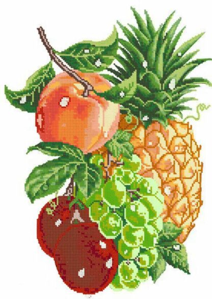 "Frutti tropicali". Schema ricamo a perline