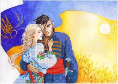 "L'Ucraina". Schema ricamo a perline