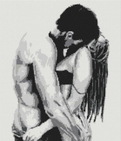 "Passione d'amore". Schema ricamo a perline