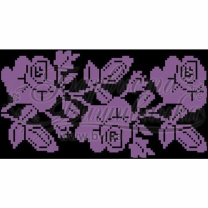 "Fiori. Monocolor". Borsetta-pocket ricamo a perline, nera