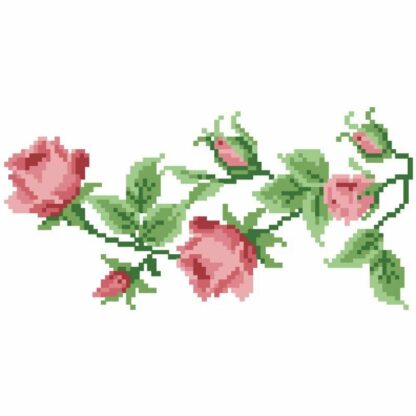 "Le rose di colore rosa". Borsetta-pocket ricamo a perline, beige - Image 2