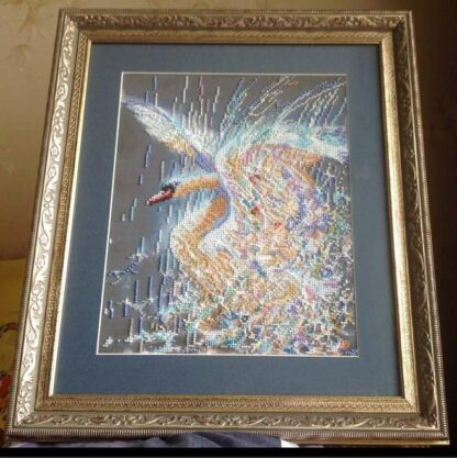 "La bellezza del cigno". Kit ricamo a perline - Image 2