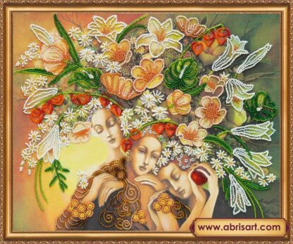 "Le Dee della Primavera". Kit ricamo a perline