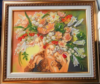 "Le Dee della Primavera". Kit ricamo a perline - Image 4