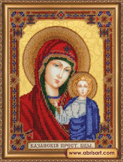"Madonna di Kazan'". Kit-icona ricamo a perline