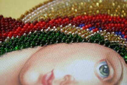 "Madonna di Kazan'". Kit-icona ricamo a perline - Image 2