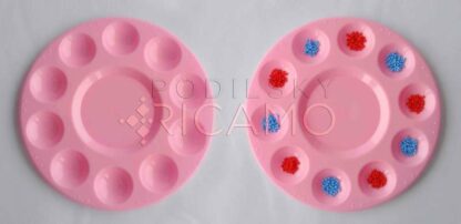 Piattino (rosa) mettere perline
