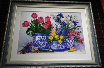 "Primi fiori della primavera". Kit ricamo a perline - Image 2