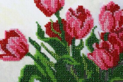 "Primi fiori della primavera". Kit ricamo a perline - Image 3