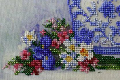"Primi fiori della primavera". Kit ricamo a perline - Image 4