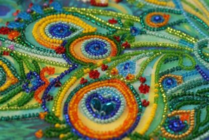 "Bellissimo pavone". Kit ricamo a perline - Image 2