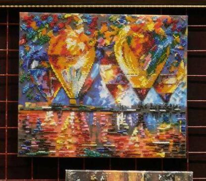 "Mongolfiere colorate". Kit ricamo a perline - Image 2
