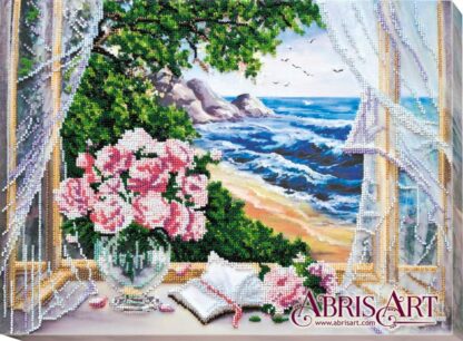 "Paesaggio marino". Kit ricamo a perline