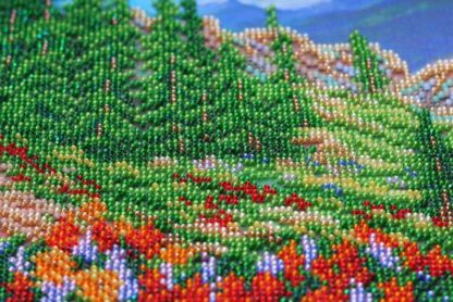 "Paesaggio montano". Kit ricamo a perline - Image 2