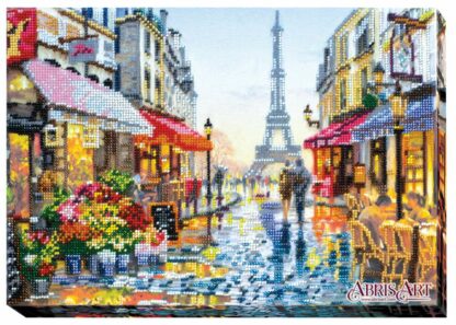 "Passeggiata a Parigi". Kit ricamo a perline