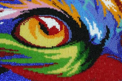 "Pop art. Gatto". Kit ricamo a perline - Image 2