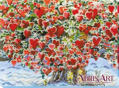 "Albero d'Amore". Kit ricamo a perline