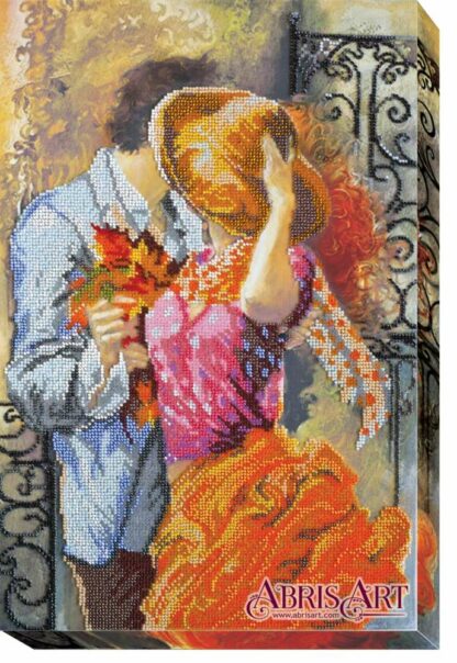 "Bacio d'autunno". Kit ricamo a perline