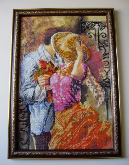 "Bacio d'autunno". Kit ricamo a perline - Image 2