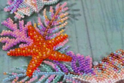 "Corona delle conchiglie". Kit ricamo a perline - Image 2