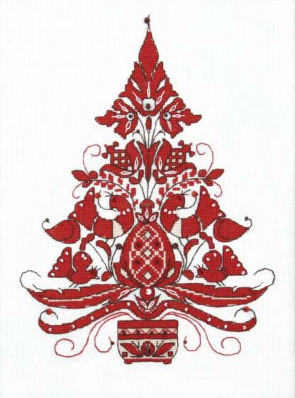 "Albero della Vita. Portafortuna". Kit ricamo punto croce