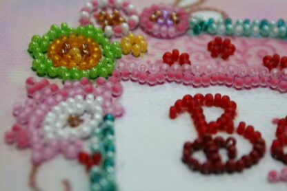 "Baked with Love". Kit ricamo a perline - Image 2