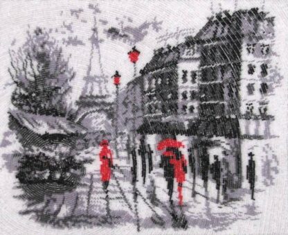“Weekend a Parigi”. Kit ricamo a perline