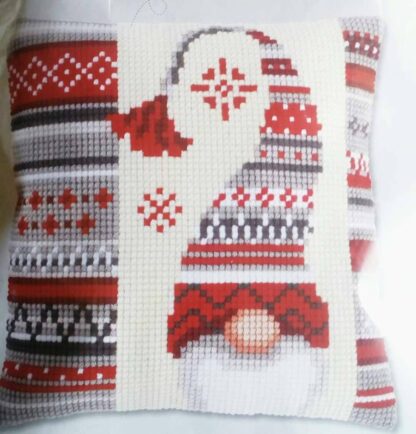 "Christmas elf". Kit-ricamo per cuscino