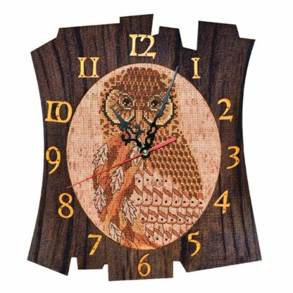 "Orologio. Il gufo". Kit creatività ricamo punto croce