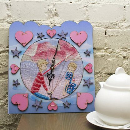 "Orologio. Tempo d'amore". Kit creatività ricamo punto croce - Image 2