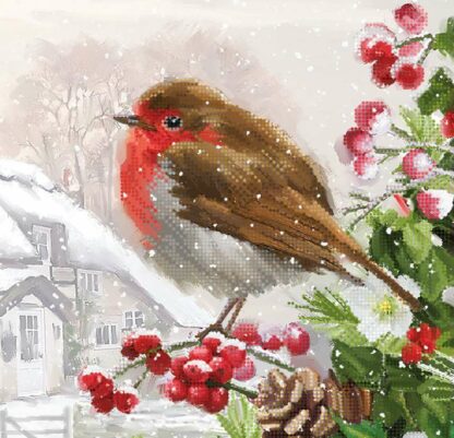 "Ospite invernale". Schema ricamo a perline - Image 2