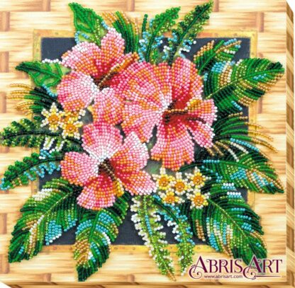 "Exotica. Hibiscus". Kit ricamo a perline