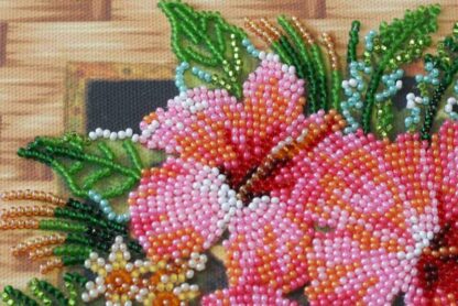 "Exotica. Hibiscus". Kit ricamo a perline - Image 2