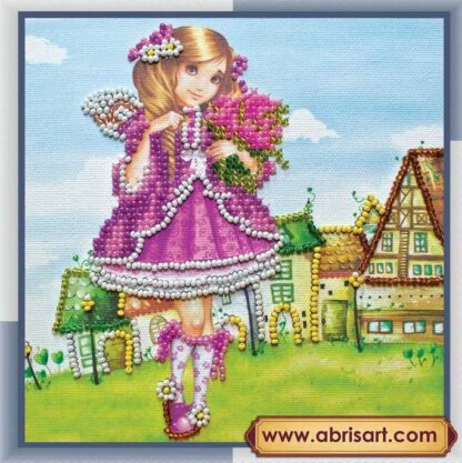 "Alice". Mini-kit ricamo a perline