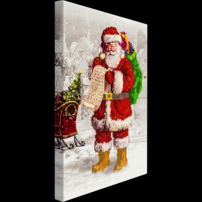 "Babbo Natale con i regali". Schema ricamo a perline - Image 2