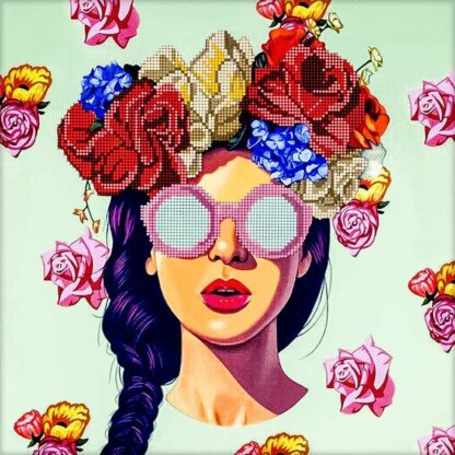 "Il mondo dipinto di rosa". Schema ricamo a perline